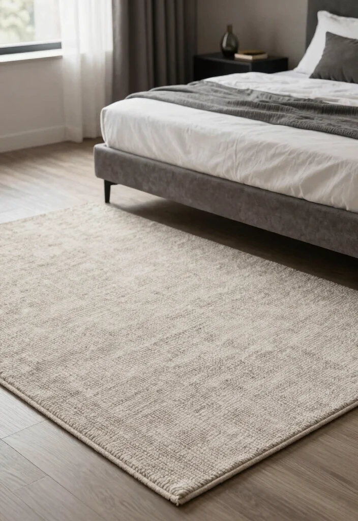 16 Rug for Bedroom Ideas That Instantly Warm Up Your Space - 9. Textured Boucle Rugs 1