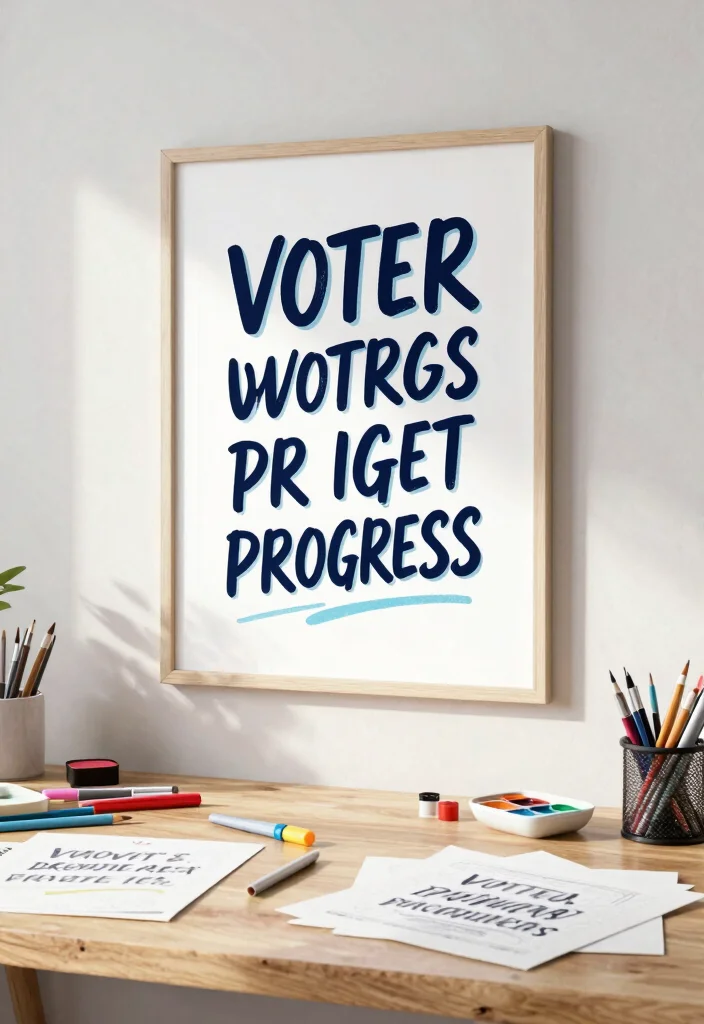 16 Voters Poster Ideas That Stand Out Boldly - 13. Hand-Lettered Designs 1