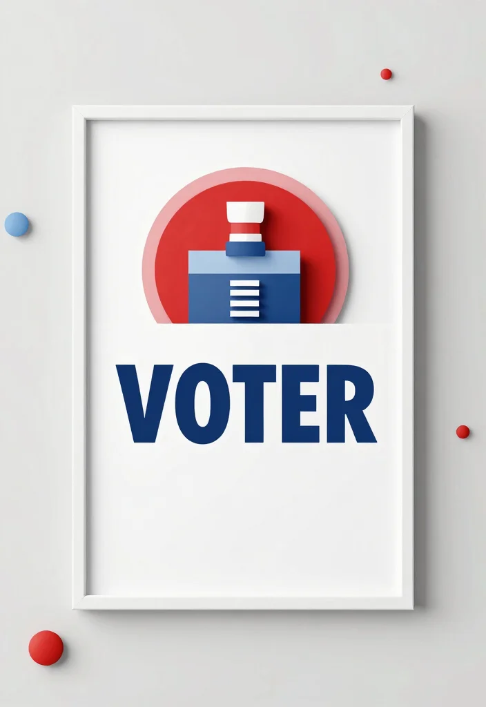 16 Voters Poster Ideas That Stand Out Boldly - 14. 3D Elements 1