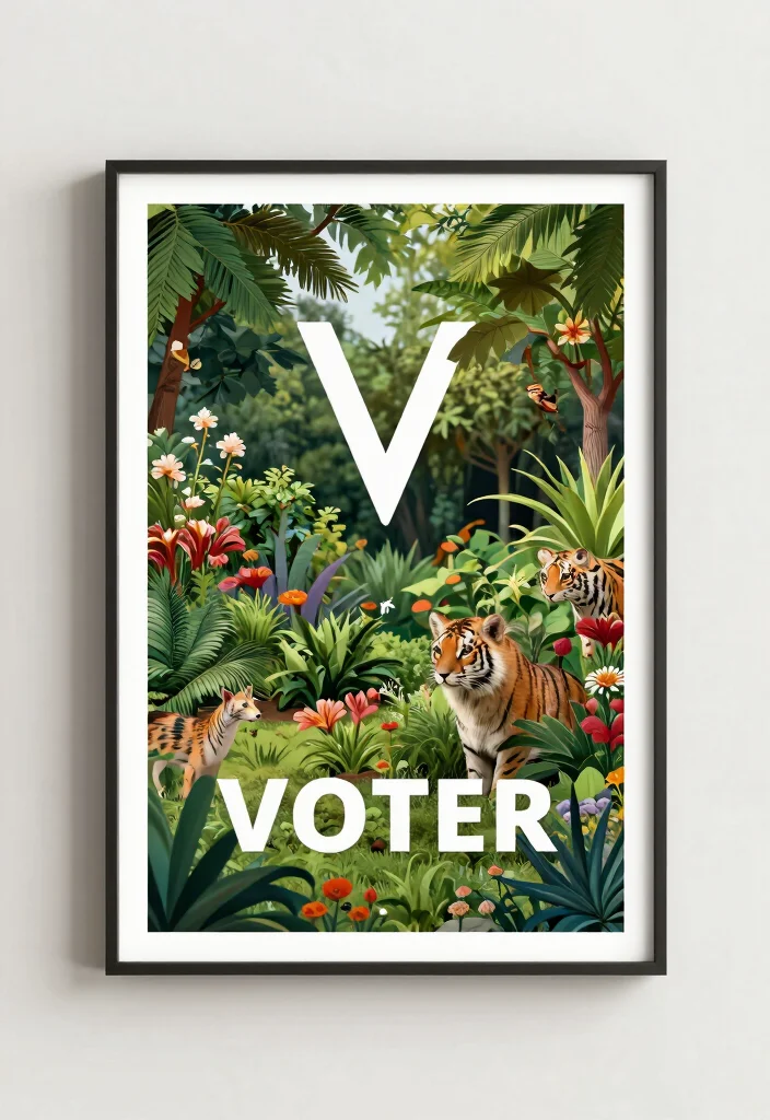 16 Voters Poster Ideas That Stand Out Boldly - 6. Nature-Inspired Themes 1
