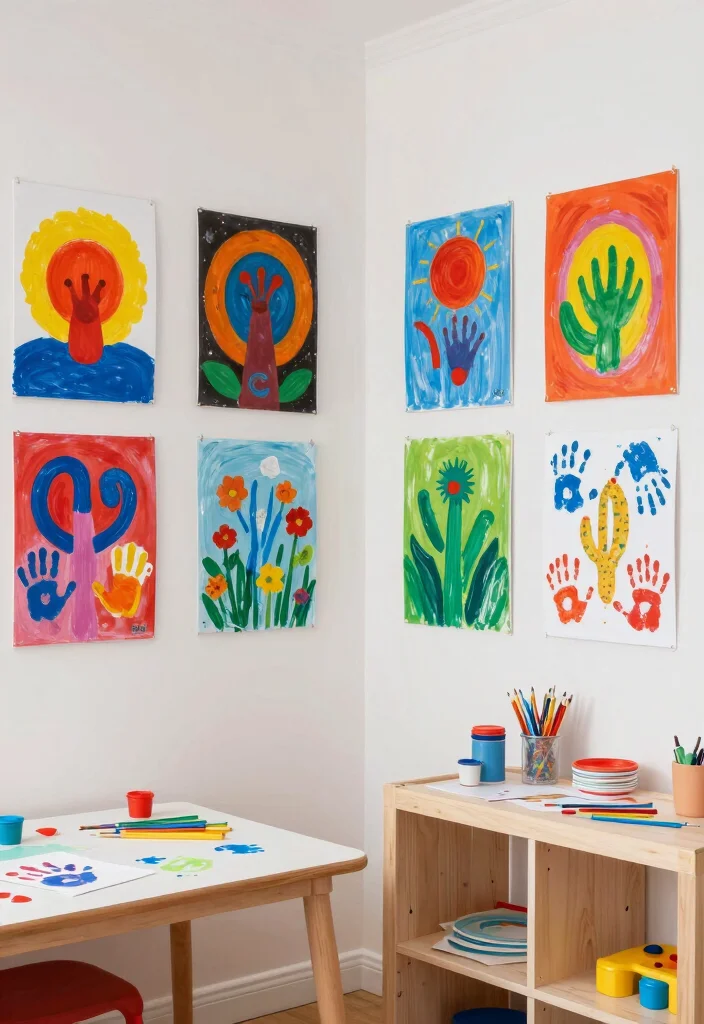 16 Wall Decor Kids Room Ideas Full of Fun - 14. DIY Wall Art Projects 1