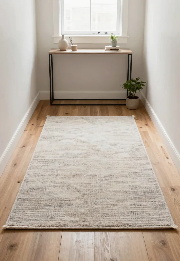 17 Entryway Runner Rug Ideas That Make a Great First Impression 54 17 Entryway Runner Rug Ideas That Make a Great First Impression - 14. Minimalist Neutral Runner 1