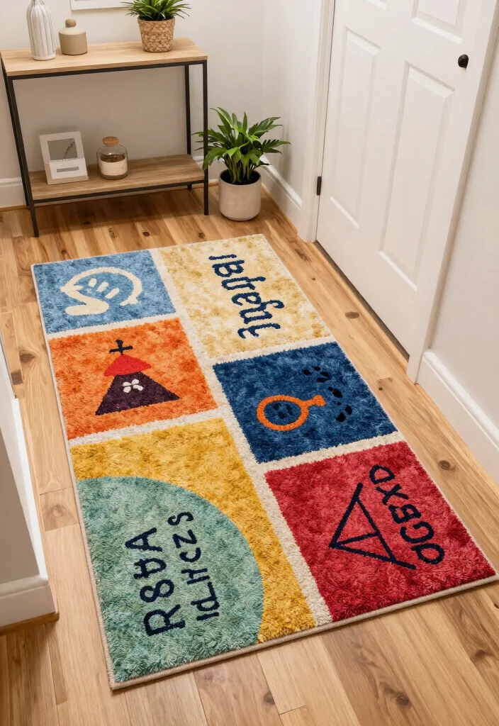 17 Entryway Runner Rug Ideas That Make a Great First Impression 67 17 Entryway Runner Rug Ideas That Make a Great First Impression - 17. Custom-Printed Eco-Rug 1