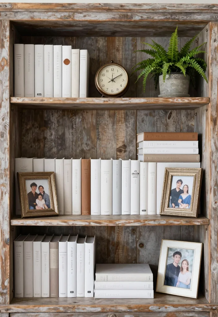 17 Farmhouse Shelf Decor Living Room Ideas That Feel Cozy 23 17 Farmhouse Shelf Decor Living Room Ideas That Feel Cozy - 3. Farmhouse-Style Bookshelves 1