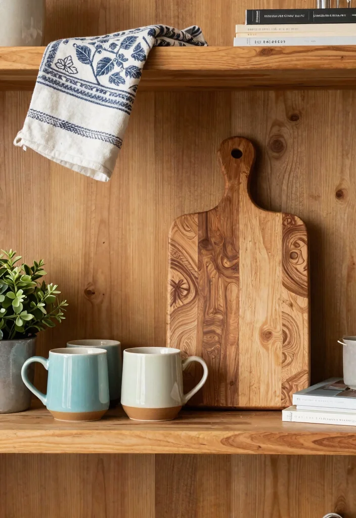 17 Farmhouse Shelf Decor Living Room Ideas That Feel Cozy 37 17 Farmhouse Shelf Decor Living Room Ideas That Feel Cozy - 7. Functional Display with Kitchenware 1