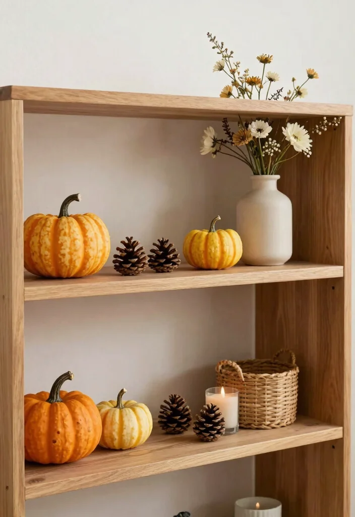 17 Farmhouse Shelf Decor Living Room Ideas That Feel Cozy 49 17 Farmhouse Shelf Decor Living Room Ideas That Feel Cozy - 9. Seasonal Refreshes 1