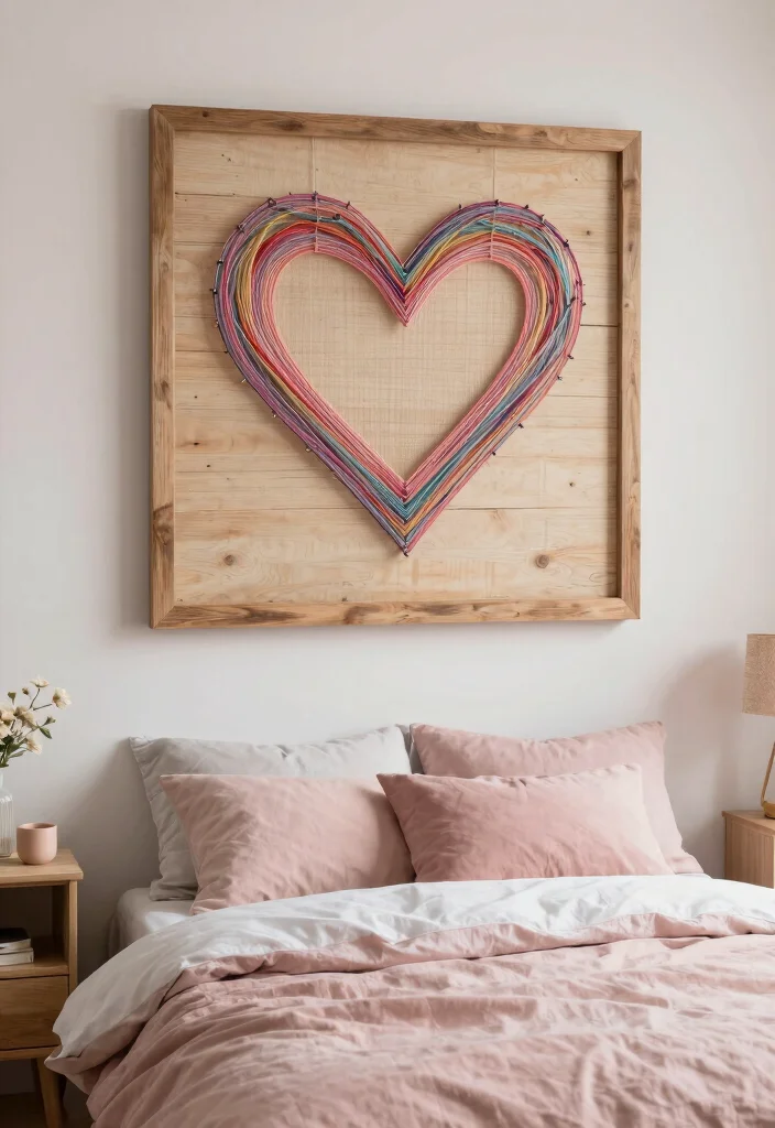 17 Girl Room Wall Decor Ideas That Feel Cute & Stylish - 13. String Art Designs 1