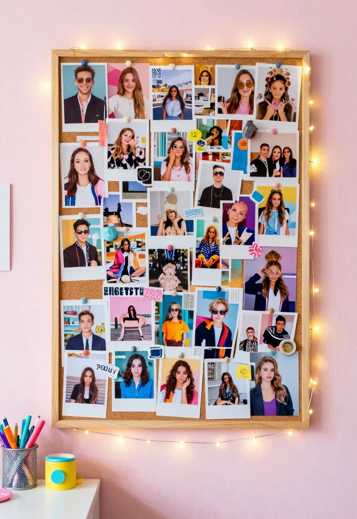 17 Girl Room Wall Decor Ideas That Feel Cute & Stylish - 7. DIY Photo Collage 1