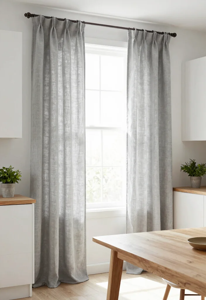 17 Kitchen Curtains Modern Ideas That Stay Stylish - 11. Scandinavian Simplicity 1