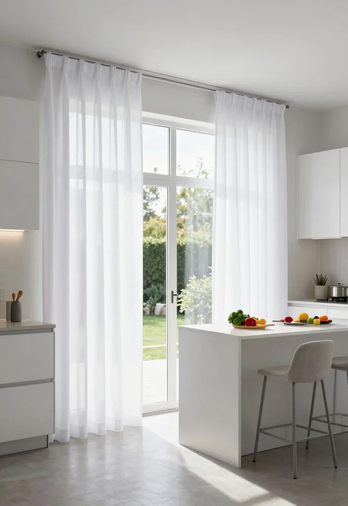 17 Kitchen Curtains Modern Ideas That Stay Stylish - 16. Customizable Privacy Screen Curtains 1
