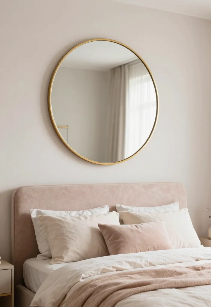 17 Mirror Wall Decor Ideas That Reflect Style - 12. Circular Mirrors for Softness 1