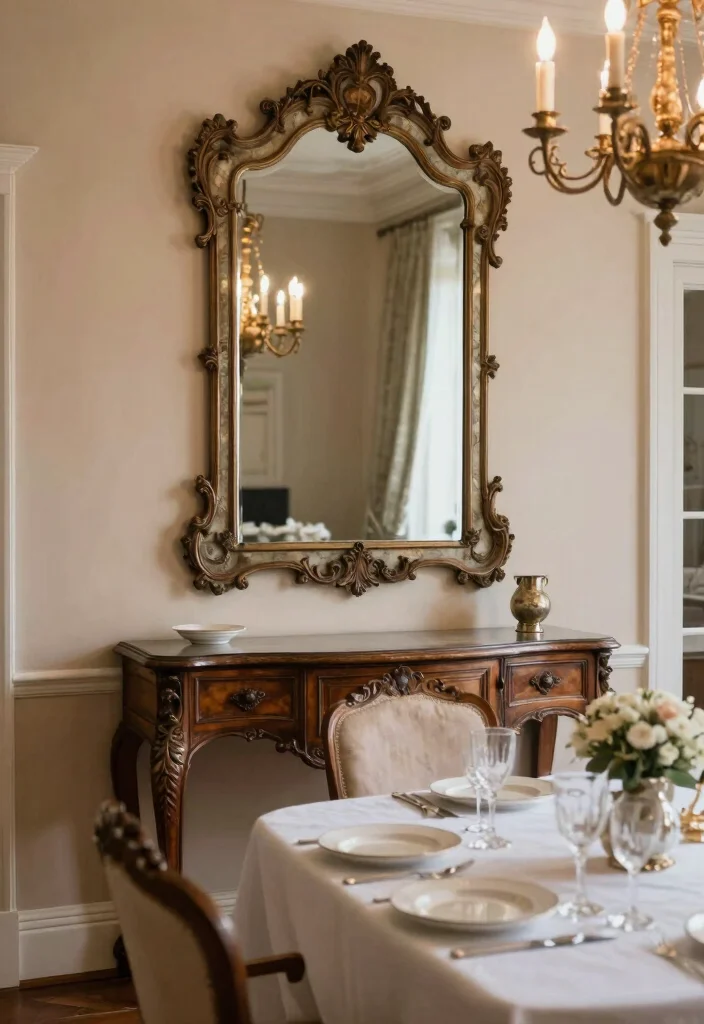 17 Mirror Wall Decor Ideas That Reflect Style - 13. Antique Mirrors with History 1