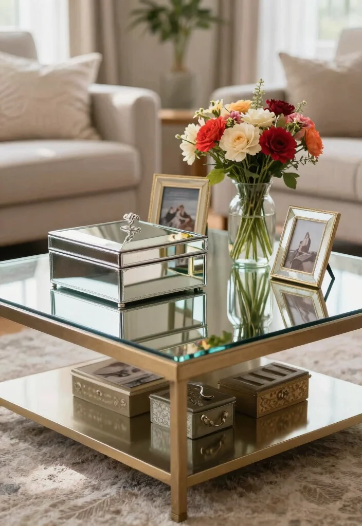 17 Mirror Wall Decor Ideas That Reflect Style - 17. Mirrored Accessories 1