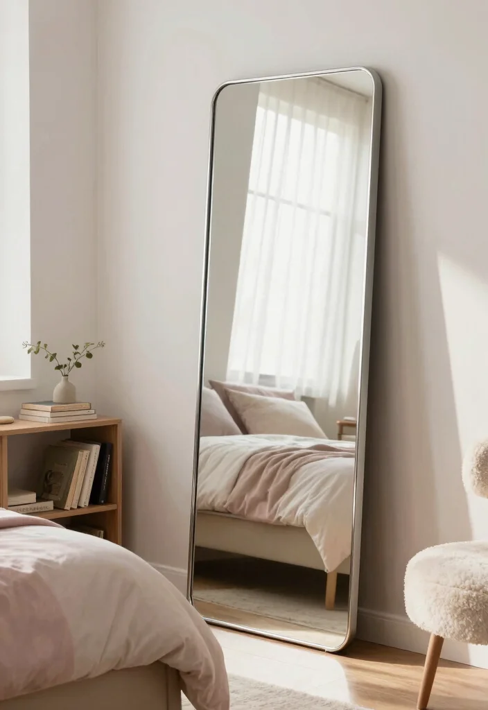 17 Mirror Wall Decor Ideas That Reflect Style - 8. Floor Mirrors as Statement Pieces 1