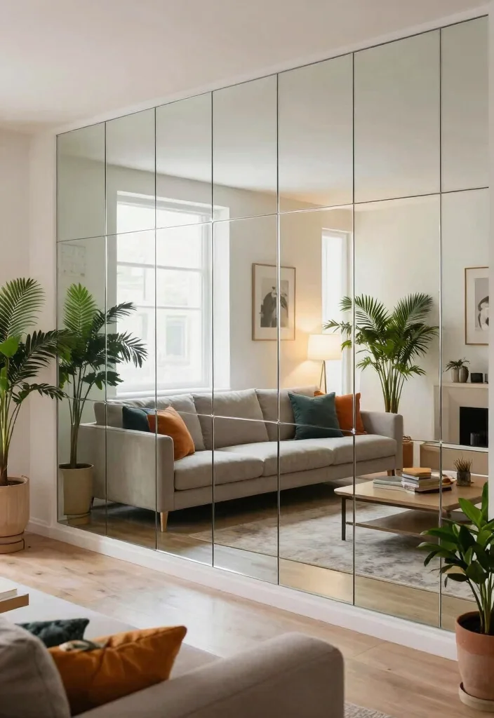 17 Mirror Wall Decor Ideas That Reflect Style - 9. Mirrored Wall Panels 1