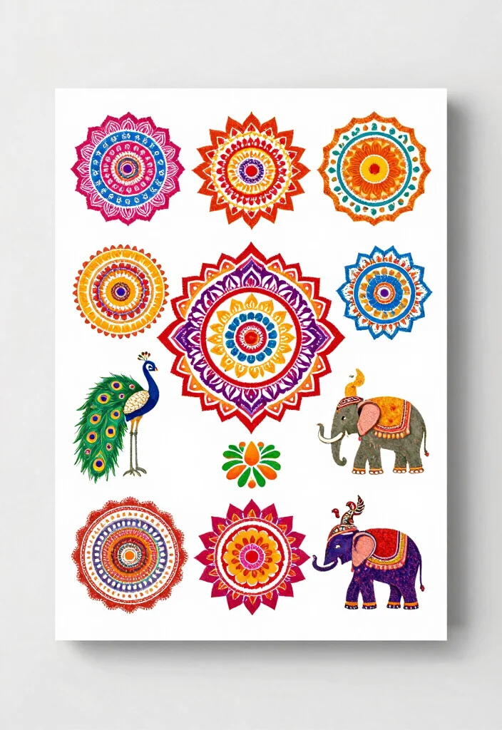 17 Poster Rangoli Designs for Diwali Ideas That Shine Bright 45 17 Poster Rangoli Designs for Diwali Ideas That Shine Bright - 12. Cultural Motif Rangoli 1