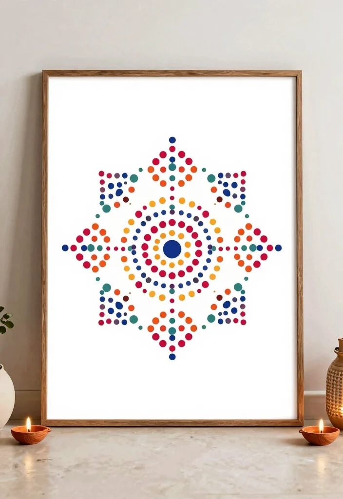 17 Poster Rangoli Designs for Diwali Ideas That Shine Bright 5 17 Poster Rangoli Designs for Diwali Ideas That Shine Bright - 5. Simple Dot Rangoli 1