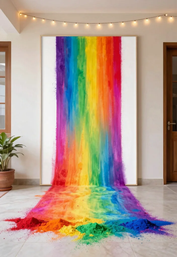 17 Poster Rangoli Designs for Diwali Ideas That Shine Bright 19 17 Poster Rangoli Designs for Diwali Ideas That Shine Bright - 8. Rainbow Gradient Design 1