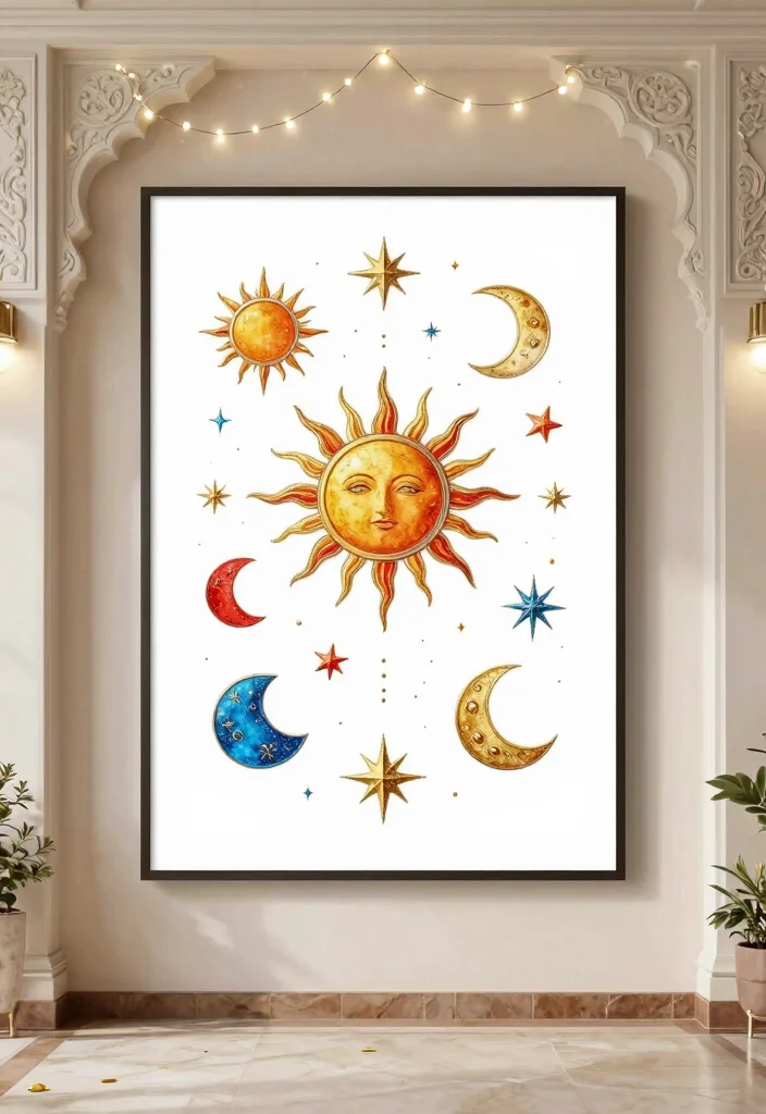 17 Poster Rangoli Designs for Diwali Ideas That Shine Bright 31 17 Poster Rangoli Designs for Diwali Ideas That Shine Bright - 9. Celestial Celebration 1