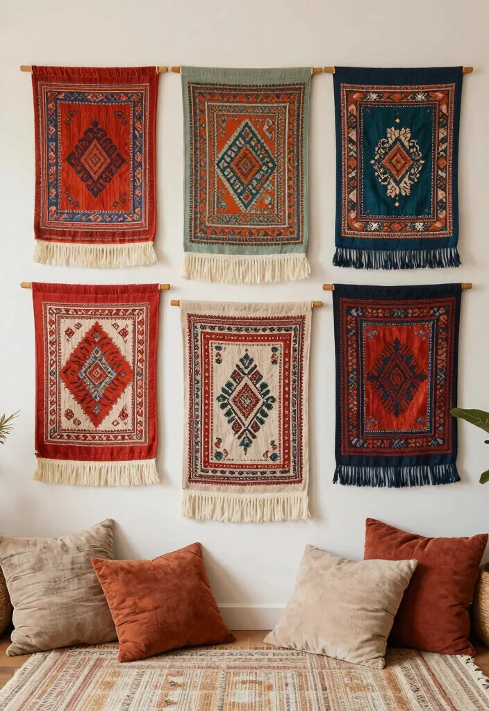 17 Room Wall Decor Aesthetic Ideas That Feel Pinterest Worthy - 10. Textile Wall Hangings 1