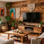 18 Boho TV Wall Decor Ideas With Cozy Vibes