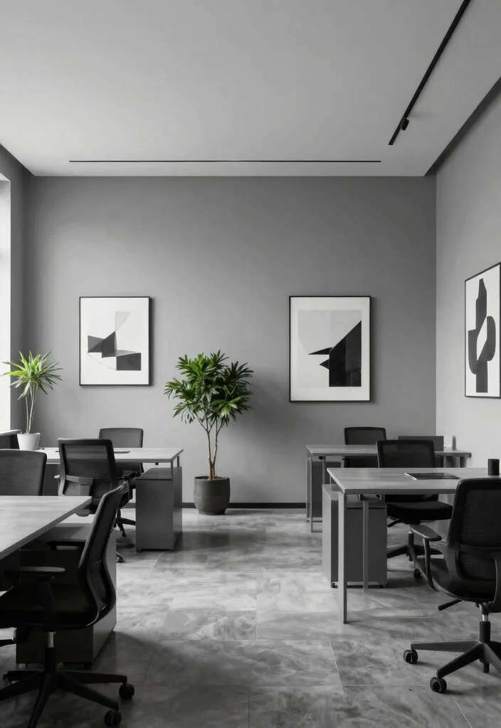 18 Office Wall Decor Ideas That Look Professional & Chic 51 18 Office Wall Decor Ideas That Look Professional & Chic - 11. Monochromatic Design Elements 1