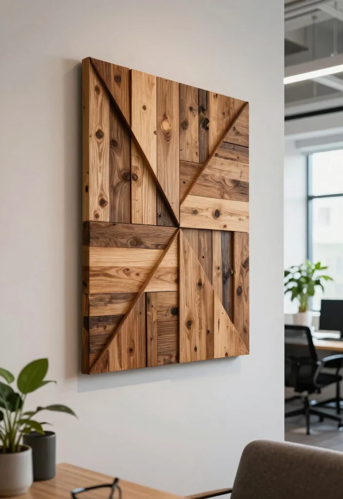 18 Office Wall Decor Ideas That Look Professional & Chic 26 18 Office Wall Decor Ideas That Look Professional & Chic - 6. Sustainable Wall Art Installations 1