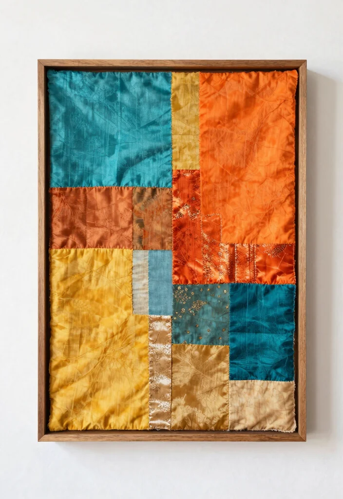 18 Teen Room Wall Decor Ideas That Show Personality 1 18 Teen Room Wall Decor Ideas That Show Personality - 1. Upcycled Fabric Wall Art 1