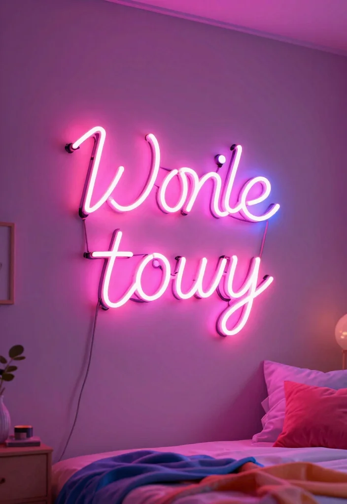 18 Teen Room Wall Decor Ideas That Show Personality 20 18 Teen Room Wall Decor Ideas That Show Personality - 10. Neon Light Signs 1