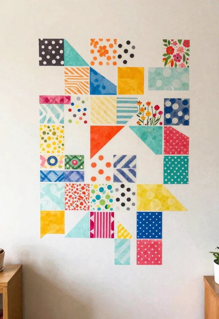 18 Teen Room Wall Decor Ideas That Show Personality 22 18 Teen Room Wall Decor Ideas That Show Personality - 12. Colorful Washi Tape Shapes 1