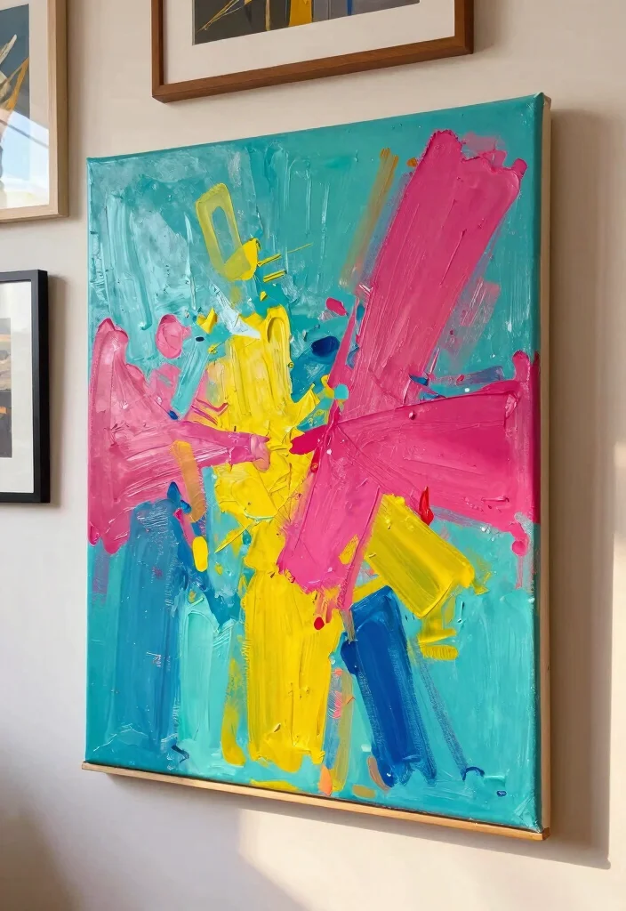 18 Teen Room Wall Decor Ideas That Show Personality 17 18 Teen Room Wall Decor Ideas That Show Personality - 7. Painted Canvas Artwork 1