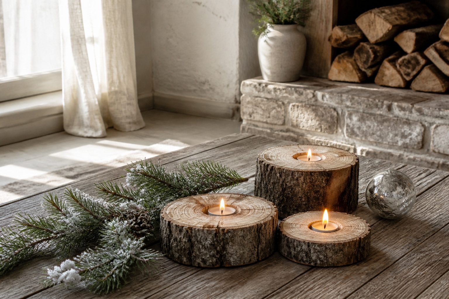 A variety of DIY Christmas decorations displayed together.